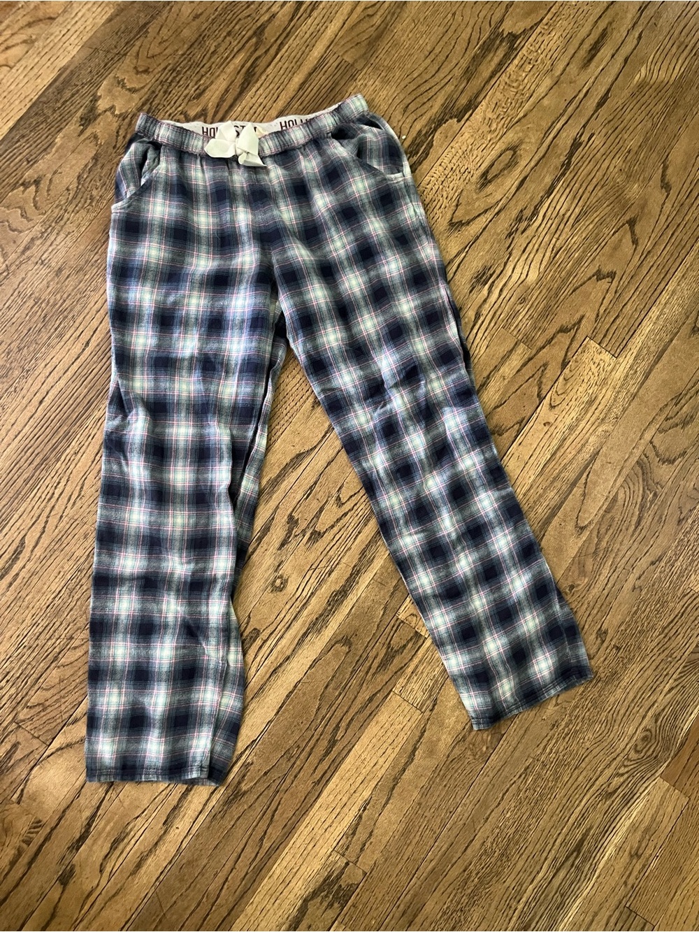 2000s plaid Hollister pajama bottoms